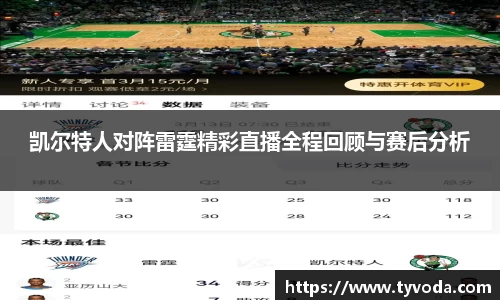凯尔特人对阵雷霆精彩直播全程回顾与赛后分析